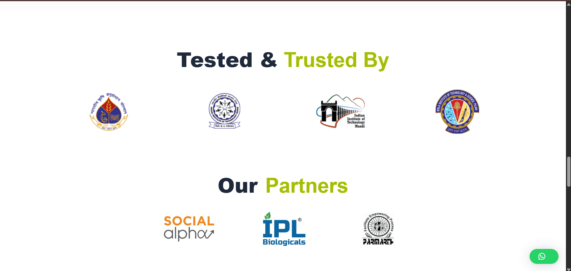 Ekosight: Institutional trust & partners